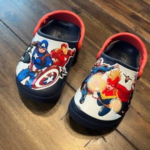 Kids Avengers Crocs size C 10
